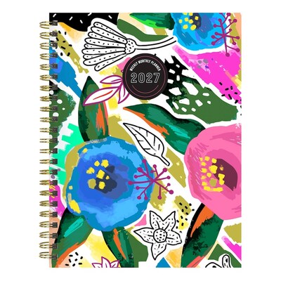 2027 TF Publishing Graphic Petals 6.5 x 8  Weekly & Monthly Standard Planner, Paperboard Cover, Multicolored (27-9208)