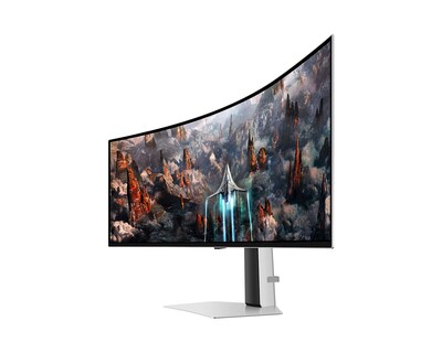 Samsung Odyssey 49" Curved 240Hz OLED Gaming Monitor, Silver (S49CG934SN)