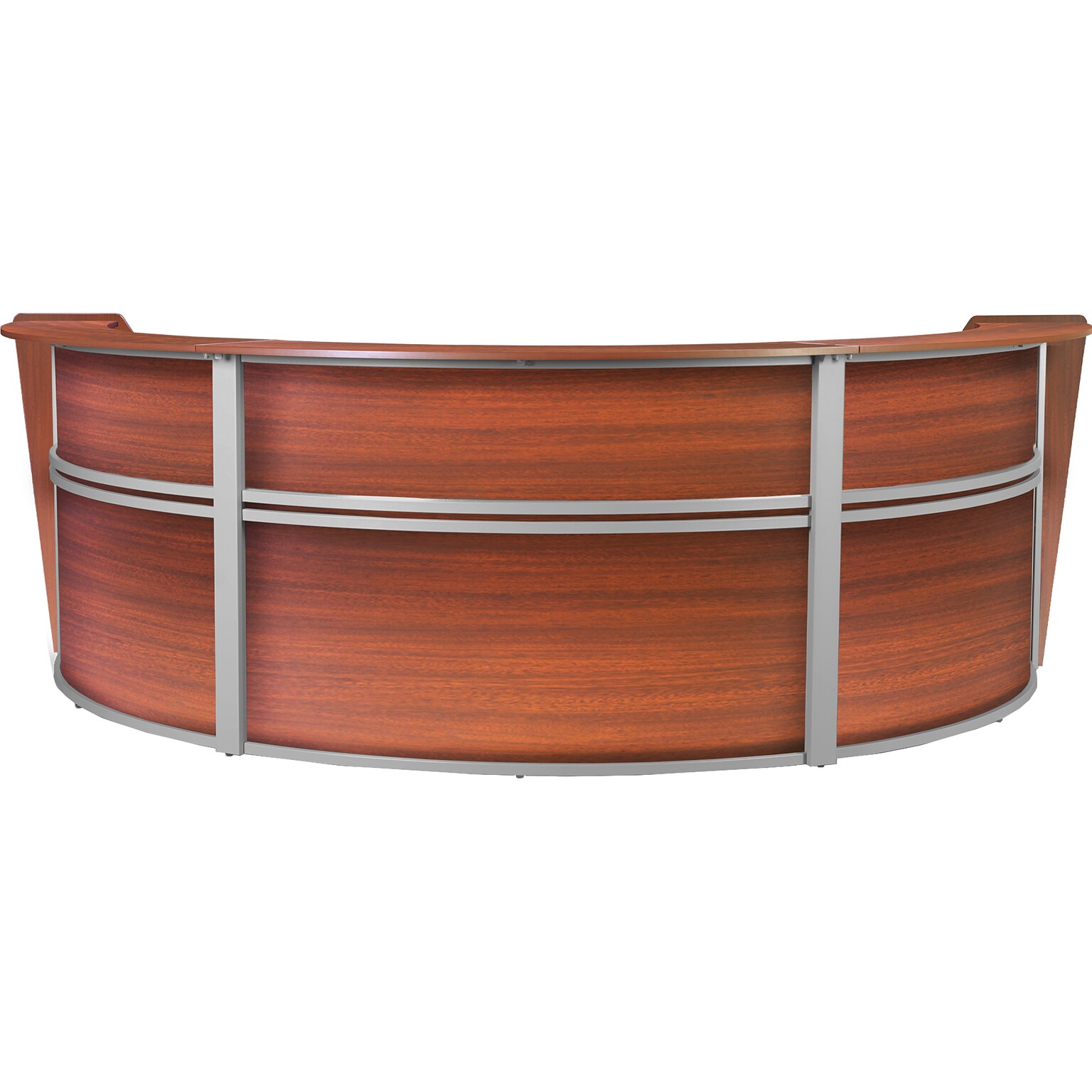 Regency Marque 144W Curved Reception Desk Workstation, Cherry (77293CH)