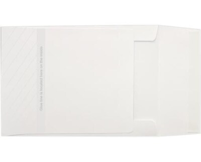 LUX 7 1/4 x 5 1/4 70lbs. Postage Saver Envelopes W/Peel & Press, Bright White, 50/Pack