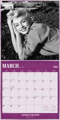 2026 BrownTrout Marilyn Monroe 12" x 12" Monthly Wall Calendar (9798330701384)