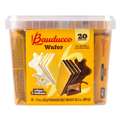 Bauducco Wafer Variety Pack, 1.4 oz., 20/Pack (220-02904)