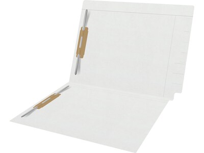Medical Arts Press Kardex Match Reinforced End Tab File Folder, Straight Cut, Letter Size, White, 50/Box (S-09484-WHT)