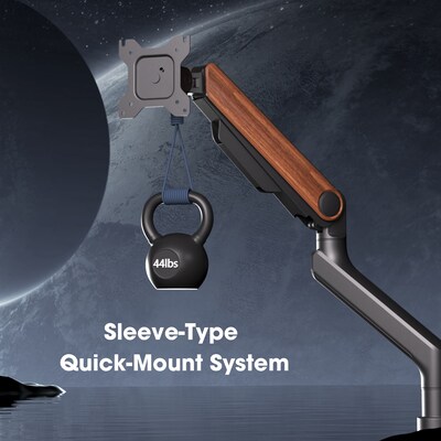 FlexiSpot MA9 Premium Single Monitor Mount, Up to 49" Monitor, Black (MA9-S-DP-US)