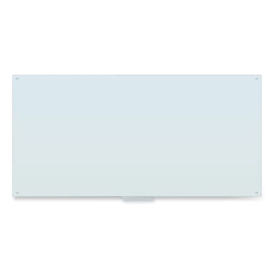 U Brands Glass Dry-Erase Whiteboard, 96 x 47, White (UBR4148U0001)
