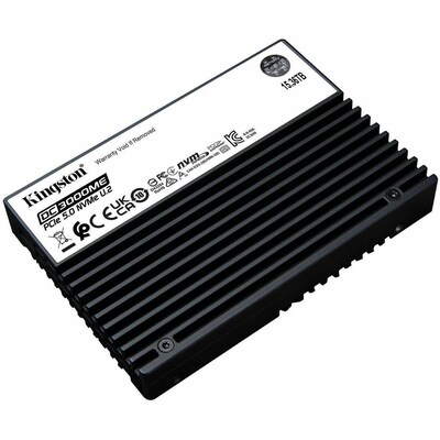 Kingston DC3000ME 15.36TB 2.5 PCIe 5.0 NVMe U.2 Internal Solid State Drive, 3D eTLC NAND (SEDC3000M