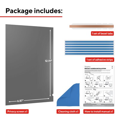 Staples TECH Anti-Glare Privacy Filter for 14" Laptop (16:9) (ST62131-CC)