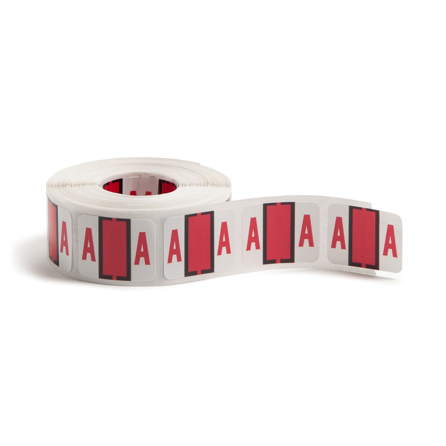 Smead BCCR Color Coded Alphabetic Labels, 1 x 1.25, Red, 500/Roll (67071)