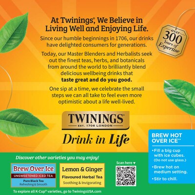 Twinings Green Tea, Keurig® K-Cup® Pods, 24/Box (TNA85788)