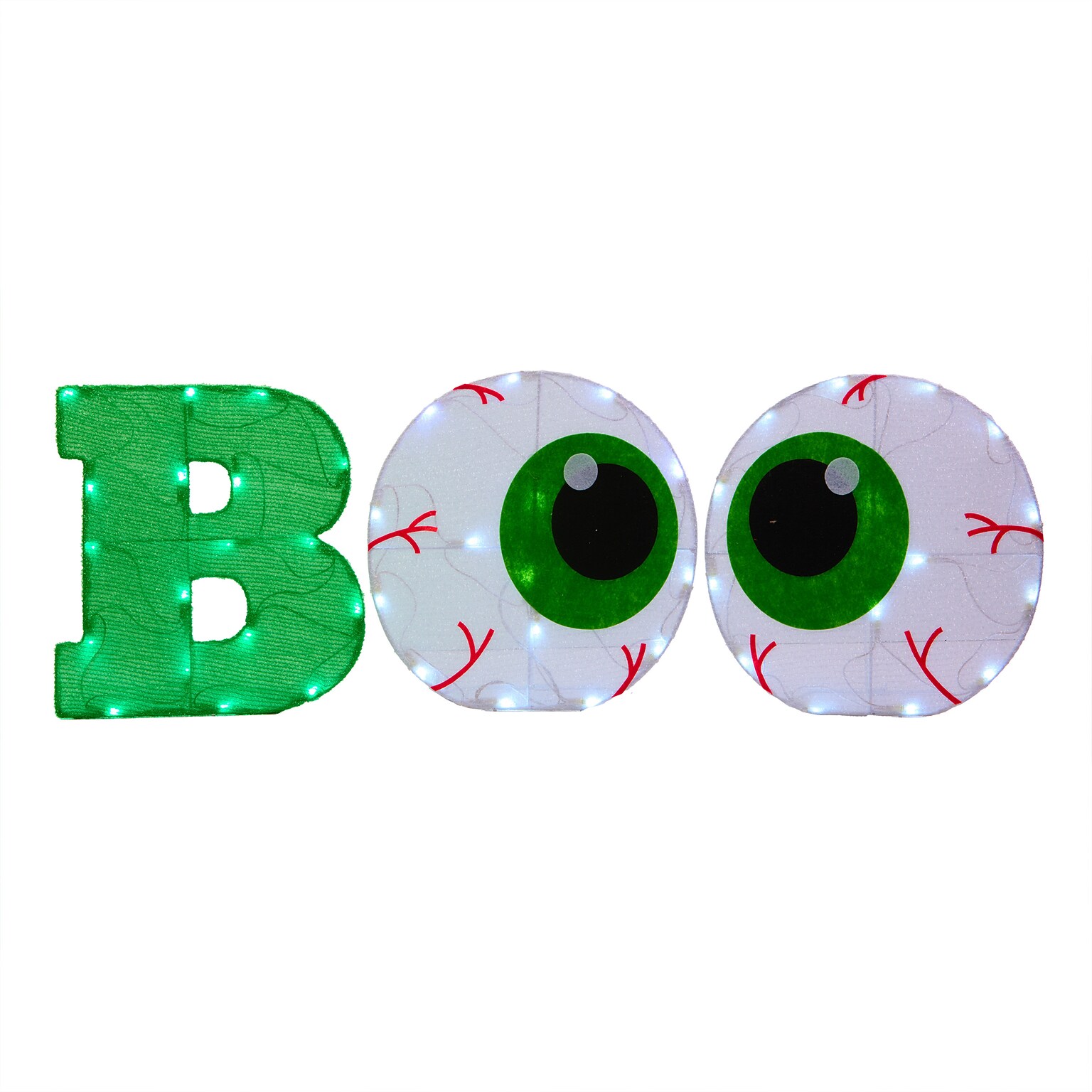 National Tree Company 44 2D Tinsel Fabric BOO Sign Decoration (DF-23050004L)