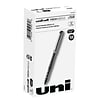 uniball Vision Needle Rollerball Pens, Fine Point, 0.7mm, Black Ink, Dozen (1734903)