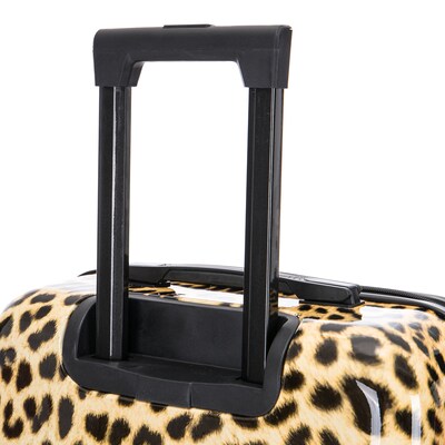 InUSA Prints 26.82" Hardside Suitcase, 4-Wheeled Spinner, TSA Checkpoint Friendly, Cheetah Animal Print (IUAPC00M-CHE)
