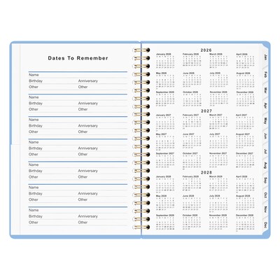 2027 Staples 5" x 8" Weekly & Monthly Planner, Eternal Blue (ST63612-27)