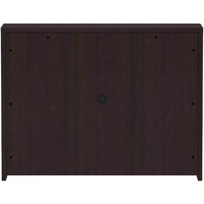 Lorell Essentials Series 48"W Stack-on Hutch with Doors, Espresso (LLR18271)