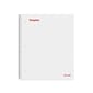 Staples Premium 1-Subject Notebook, 8" x 10.5", Wide Ruled, 100 Sheets, White (TR25543)