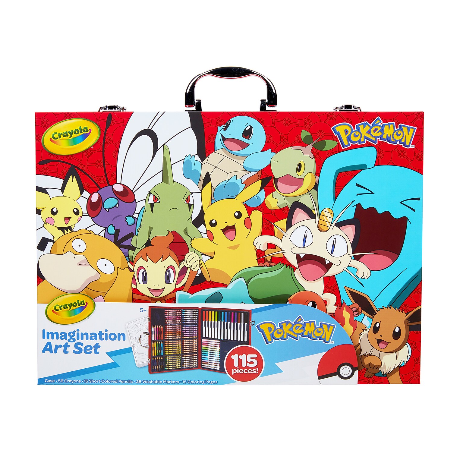 Crayola Imagination Art Set, Pokémon, 115 Pieces/Set (BIN042925)