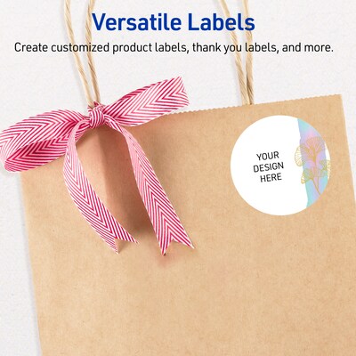 Avery Laser/Inkjet Circle Multipurpose Labels, 2" Dia., White, 120/Pack (S00-EVF)