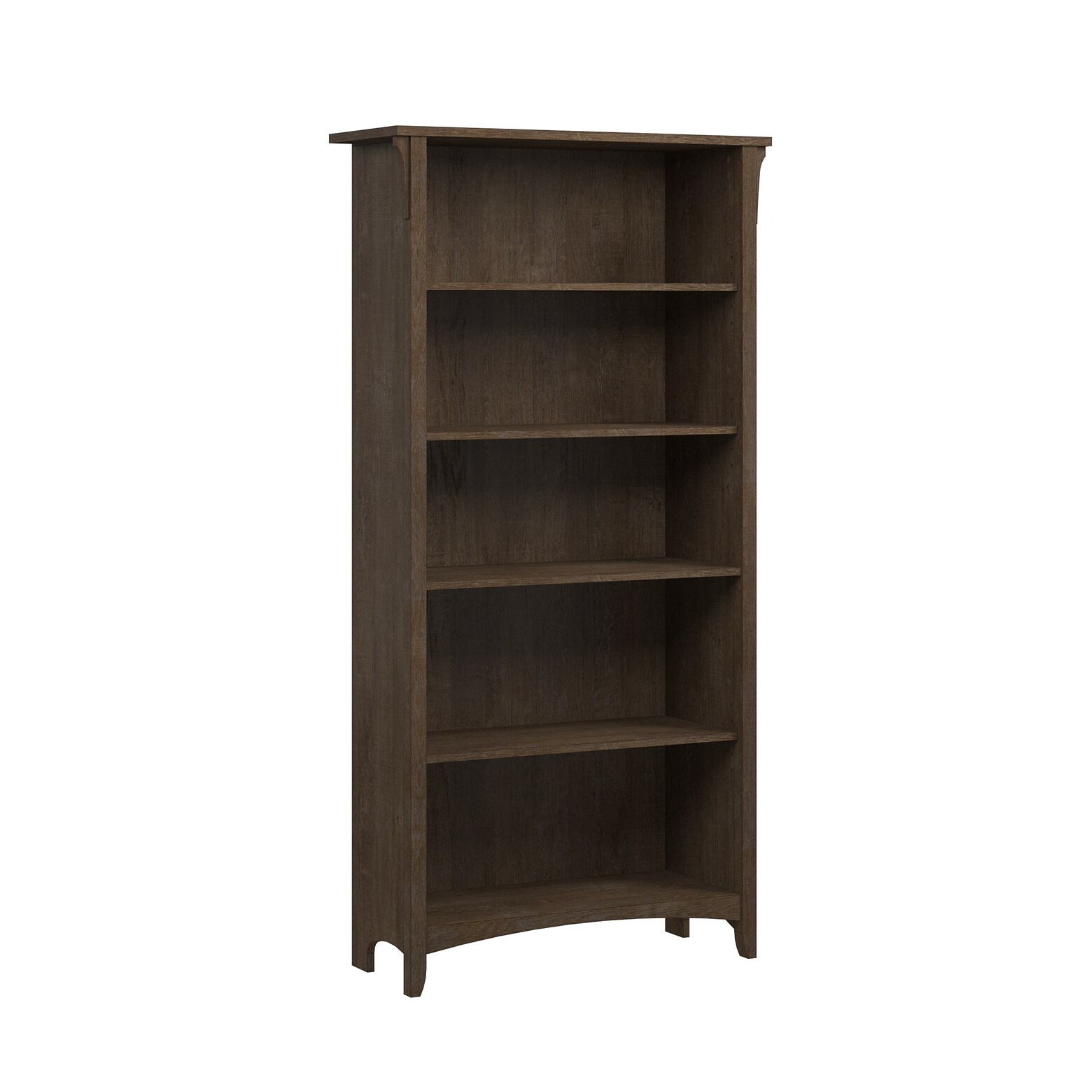 Bush Furniture Salinas 5-Shelf 63H Bookcase, Ash Brown (SAB132ABR-03)