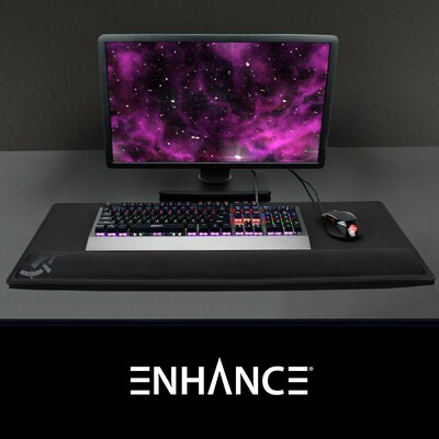 Accessory Power XXL Extended Foam Non-Skid Gaming Mouse Pad/Wrist Rest Combo, Black (ENPCPXW100BOEW)