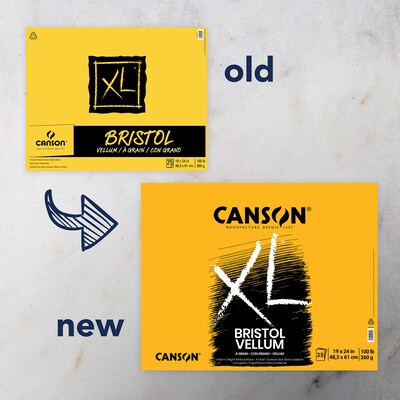Canson XL Series 19 x 24 Vellum Sketch Pad, 25 Sheets/Pad (MCXC400077201)