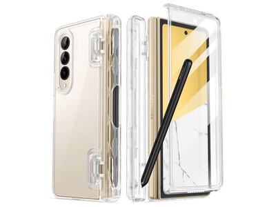 i-Blason Halo Clear Snap Case for Samsung Galaxy Z Fold4 (Galaxy2022-ZFold4-5G-Cosmo-Pen-SP-Clear)