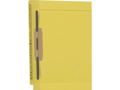 Medical Arts Press Reinforced Classification Folder, 1 3/8 Expansion, Letter Size, Yellow, 50/Box (F1170-YLW-1)