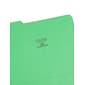 Smead File Folder, 1/3-Cut Tab, Letter Size, Green, 100/Box (12143)