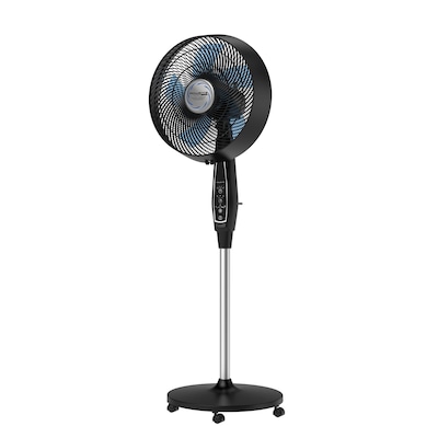 Rowenta Outdoor Extreme Oscillating Pedestal Fan, 3-Speed, Black (VU4510U7)