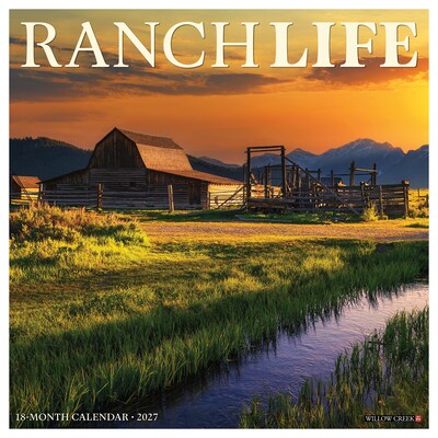 2027 Willow Creek RanchLife 12 x 12 Monthly Wall Calendar, Assorted Colors (62012)