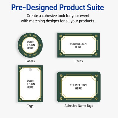 Avery Circle Multipurpose Labels, 2" Dia., White, 120/Pack (19479370393)