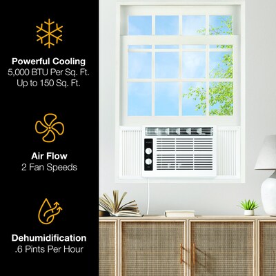 Whirlpool 115-Volt 5,000 BTU Window Air Conditioner, White (WHAW050EW)
