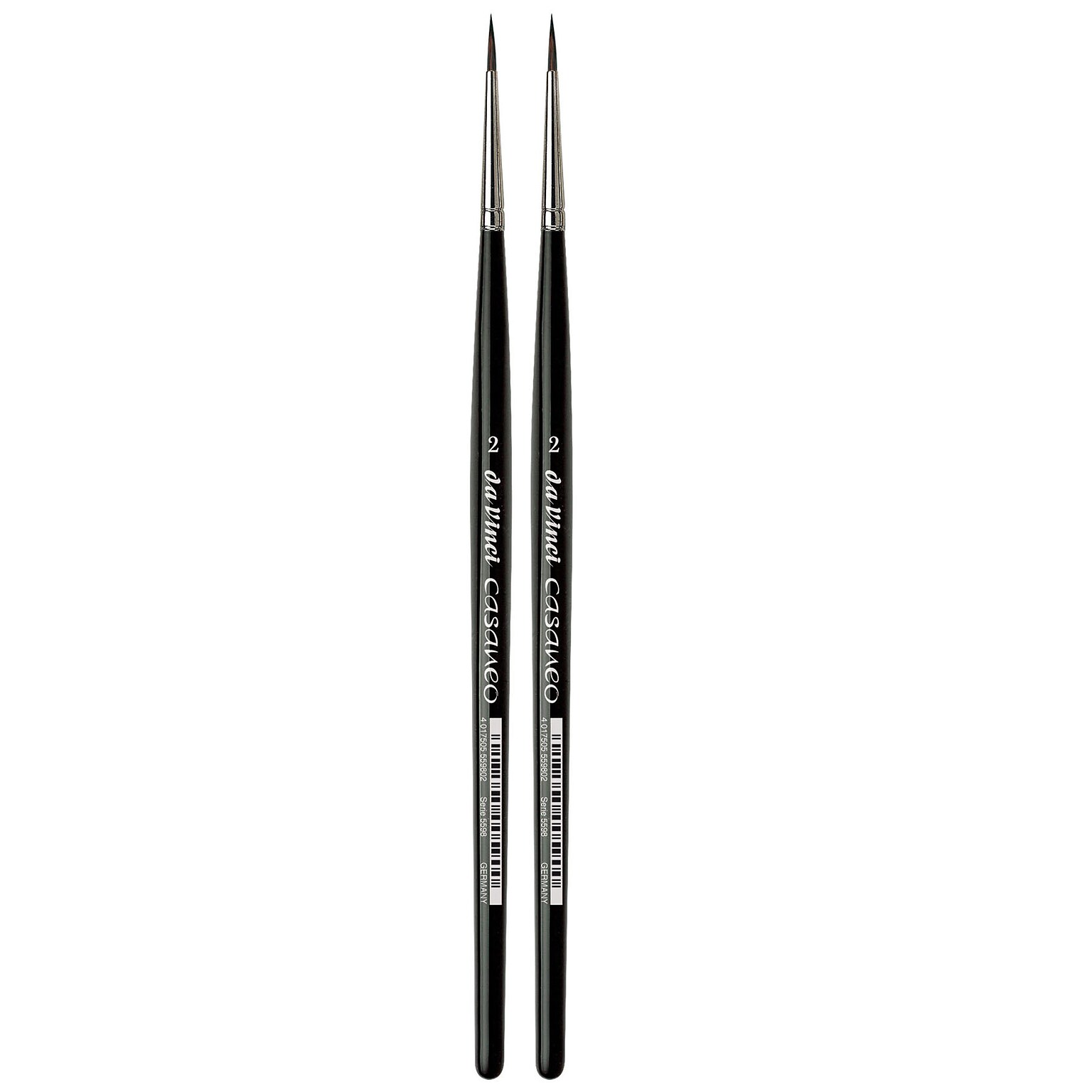 da Vinci CASANEO Mixed Media Synthetic Bristle, Round Brush, 2/Pack (DVXVA55982-2)