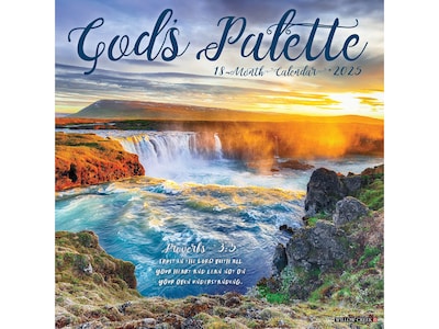 2025 Willow Creek Gods Palette 12 x 12 Monthly Wall Calendar (43080)
