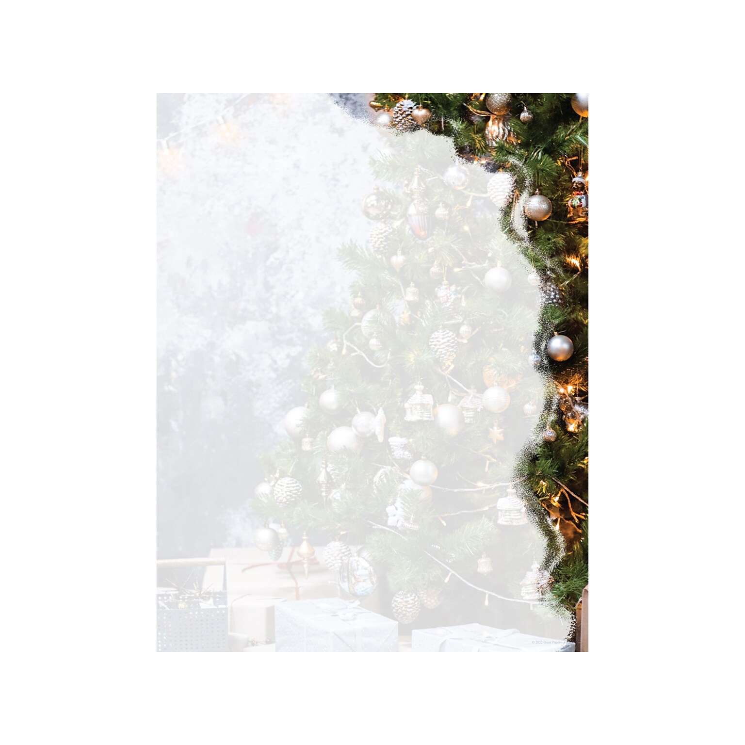 Great Papers Christmas Corner Holiday Letterhead, Multicolor, 50/Pack (2022016)