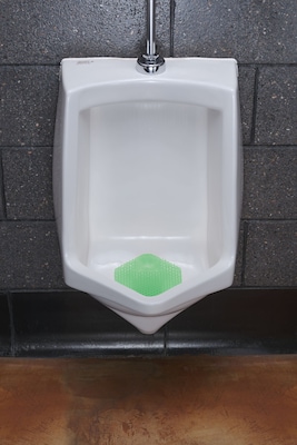 Fresh Products Wave 3D Anti-Splash Urinal Screen, Cucumber Melon Scent, Green, 10/Box (FRS3WDS60CME)