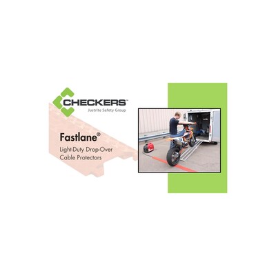 Checkers FastLane 1 1/2" 1 Channel Fastlane Drop-Over Protector, Black (FL1X1.5-B)