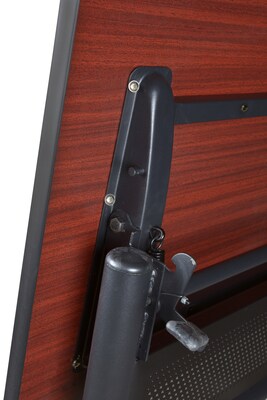 Regency Kobe Flip Top Mobile Training Table, 24"D x 60"W, Mahogany (MKFTM6024MH)