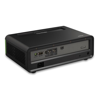 ViewSonic 4K UHD Xbox Certified 2500 Lumens, 120Hz Gaming and Home Theater LED Projector, Black/Green (X1-4KPRO)