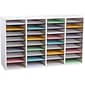 AdirOffice 500 Series 36-Compartment Literature Organizers, 39.3" x 11.8", White (500-36-WHI-2PK)