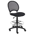 Boss® Mesh Drafting Stool; Black