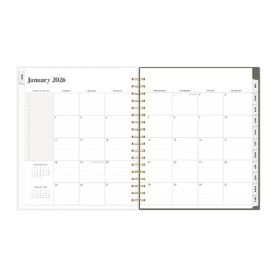 2026 Blue Sky The Everygirl Rue 8" x 10" Calendar Year Daily & Monthly Planner, Plastic Cover, Olive (152789)