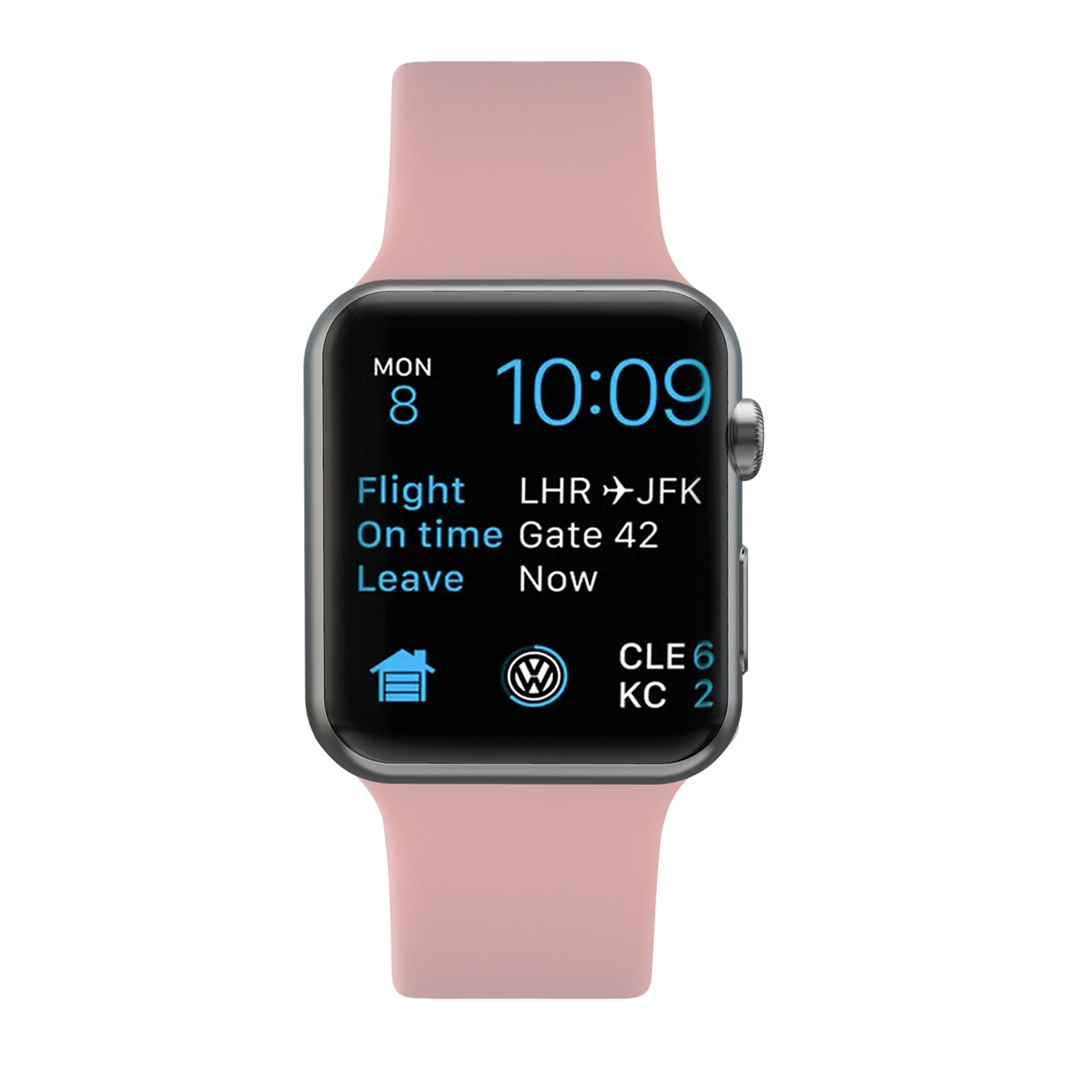 LAX Silicone Band for Apple Watch, Pink