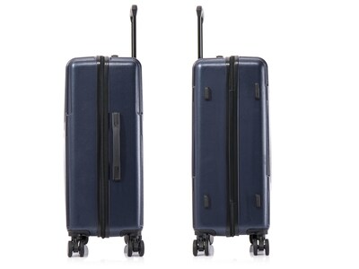 InUSA Drip 24" Hardside Suitcase, 4-Wheeled Spinner, TSA Checkpoint Friendly, Blue (IUDRI00M-BLU)