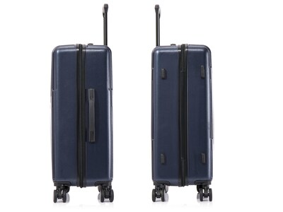 InUSA Drip 28.37" Hardside Suitcase, 4-Wheeled Spinner, Blue (IUDRI00M-BLU)