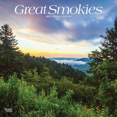 2023 BrownTrout Great Smokies 12 x 12 Monthly Wall Calendar, (9781975451745)