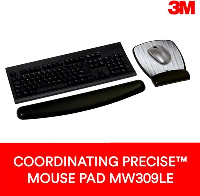 3M Gel Non-Skid Wrist Rest for Keyboards, Black (WR309LE)