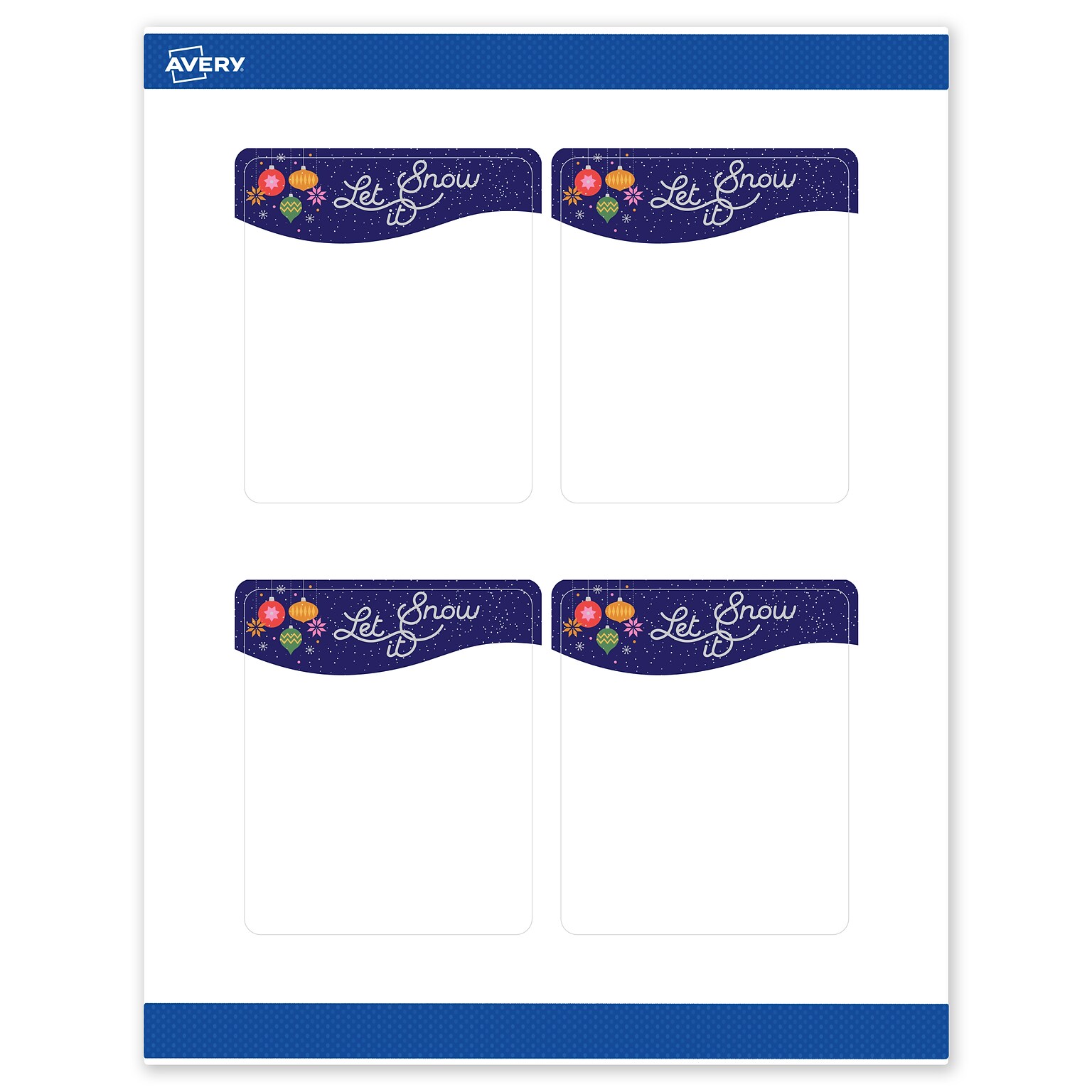 Avery Rectangle Multipurpose Labels, 4 x 3-1/3, White, 40/Pack (19479370434)