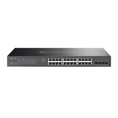 TP-Link Omada 24-Ports Gigabit Ethernet PoE+ Smart Switch, 1000Mbps, Black (SG2428LP)