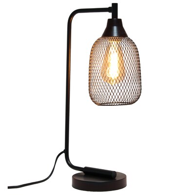 Elegant Designs LED Desk Lamp, 19, Matte Black Metal (LD1060-BLK-LB)