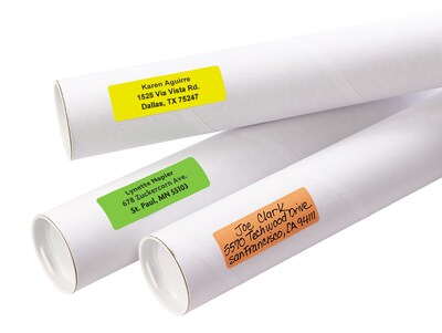 Avery Laser Color Coding Labels on 4" x 6" Sheets, 1" x 3", Assorted Colors, 200 Labels/Pack (5481)
